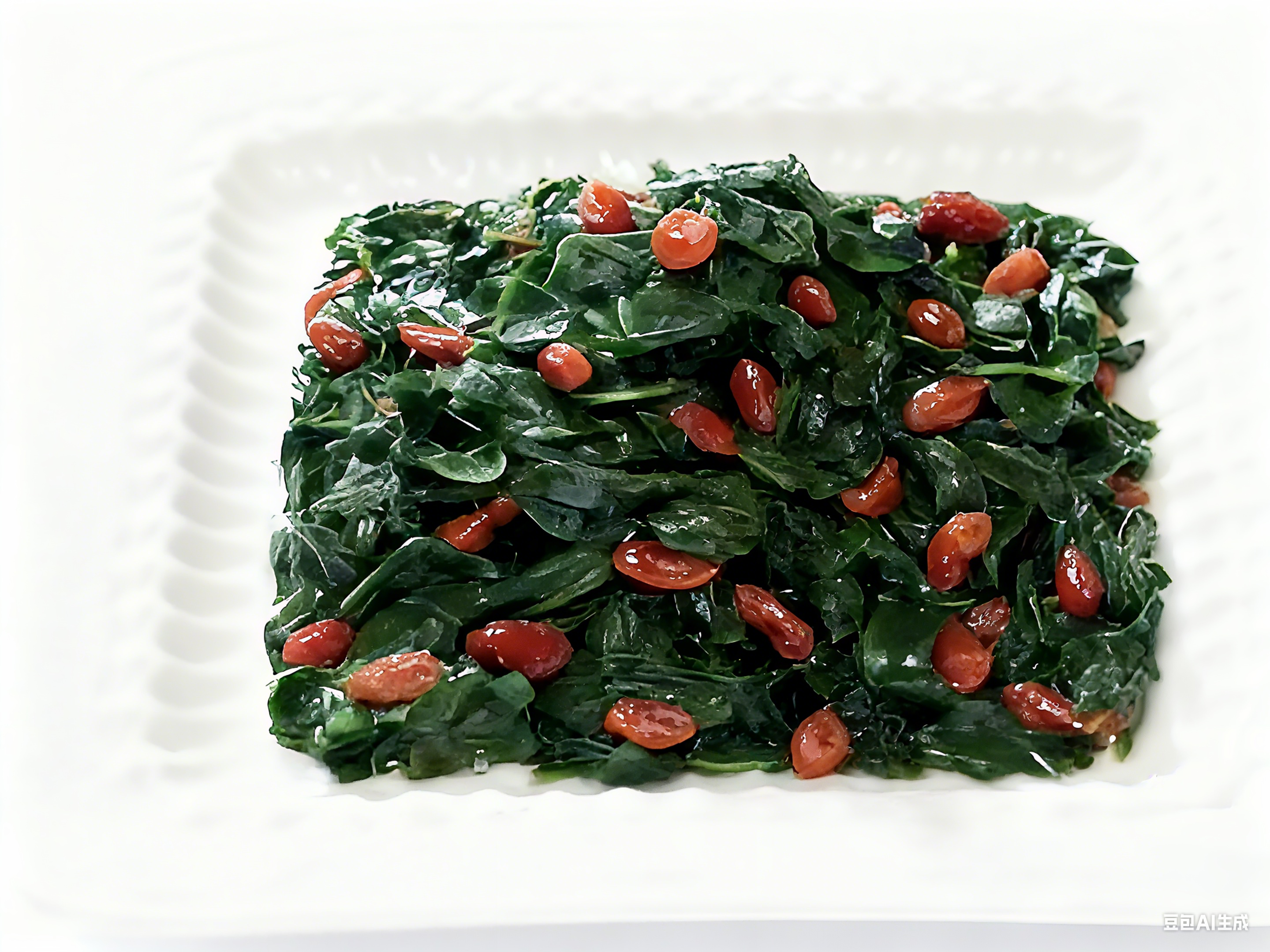 070 枸杞菜 STIR - FRIED BOXBHORN VEGETABLE W/CHINESE WOLFBERRIES